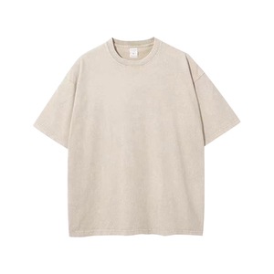 Camiseta Oversize para Hombre con Lavado Ácido, Ajuste Holgado, Algodón, Fabricante y Proveedor de Marca Privada - Product Image 1
