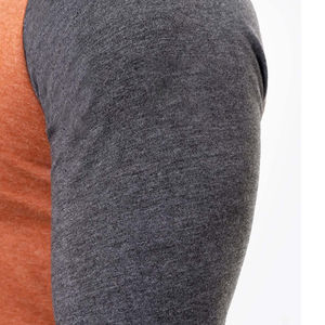 T-shirt Homme Coupe Droite Manches Courtes Couleur Unie 100% Coton Tissu Extensible Doux Décontracté Quotidien Respirant Haute Qualité Vente en Gros - Product Image 3