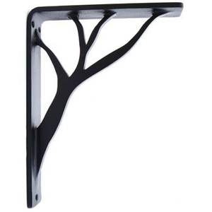 Decorative Rustic Iron <b>Shelf</b> Bracket Enhancing Wall <b>Shelves</b> In Farmhouse And <b>Industrial</b> Interiors - Product Image 1