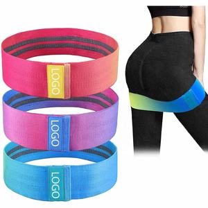 Bandas de Tela de Poliéster Antideslizantes de Alta Resistencia en Colores Radiantes para Yoga, Ejercicios de Cadera y Glúteos, Gimnasio en Casa, con Logotipo Personalizado - Product Image 6
