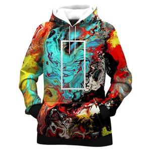 Men's Hooded Pullover Sweatshirt Floral <b>Pattern</b> Sublimation Print Breathable <b>Knitted</b> Polyester Spring Style Sports Hoodie - Product Image 5