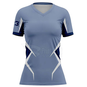 Factory Direct Sale Short Sleeves V-Neck Softball Shirts Sports Clothing V-Neck Softball Shirts - Product Image 5