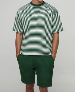 Conjunto de Camiseta y Pantalones Cortos para Hombre, Estilo Hip-Hop, Estampado de Leopardo, Transpirable, Tela de Felpa Lavada con Ácido, Otoño 2026 - Product Image 3