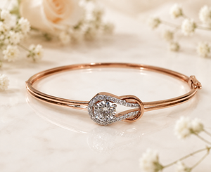 Engagement Bracelet Solid Gold 14K Prong Set Brilliant Cut Natural Diamonds Lab Certified IGI Ingemco Trendy Women's Anniversary - Product Image 2