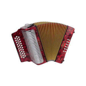 Accordéon à boutons Corona II Xtreme FBbEb de qualité supérieure avec housse et sangles, noir jet. - Product Image 4