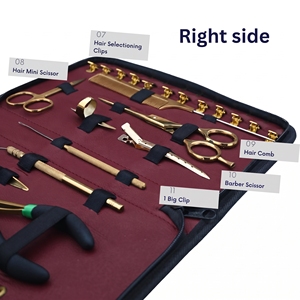 Kit d'outils professionnels pour extensions capillaires avec pinces à kératine, micro-pince à sertir, ciseaux et doigt de séparation - Product Image 4