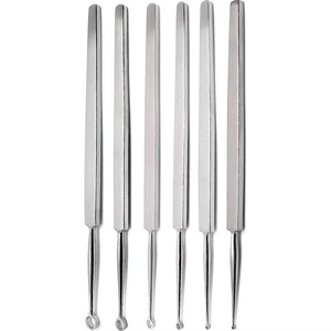 Curette chirurgicale réutilisable en acier inoxydable, instrument de chirurgie générale, stérilisable, pour l'élimination des tissus - Product Image 4