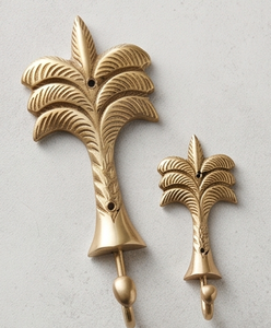 Fine Quality Gold Palm Tree Metal Wall <b>Hooks</b> Stylish Towel <b>Clips</b> Perfect For Bathroom Kitchen And Elegant Home Organization - Product Image 6