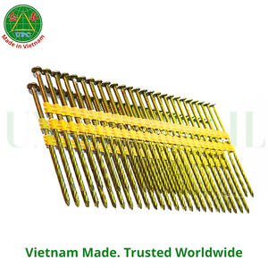 Clavos de acero galvanizado amarillo de 3'' x 0.120, tipo anillo, 4000 unidades, de Vietnam |   Clavos en tiras de plástico - Product Image 4