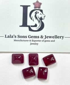 Cabujón de Rubí Natural de Alta Calidad, Color Rojo Rosado, 9x11mm, Octagonal, Tratado con Calor, Gema Suelta para Joyería - Product Image 6