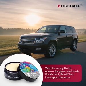 Cera de Carnauba Brasileña FIREBALL Premium 150ml, Alto Brillo, Protección UV para el Exterior del Automóvil, Mejora el Color de la Pintura, Crea una Superficie Lisa - Product Image 2