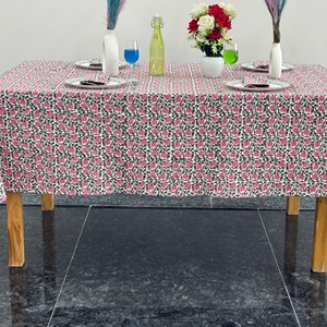 Printed Cotton <b>Tablecloth</b> <b>Square</b> Floral Pattern Classic Style Washable Home Use - Product Image 5