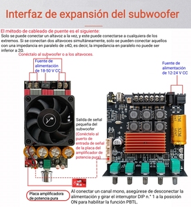 Amplificador Doméstico SZM TB21H 50W+50W+100W <span class=keywords><strong>FM</strong></span> para 5.1 2.1 Canales con Control Remoto Inalámbrico - Product Image 4