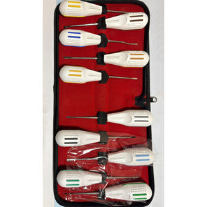 Juego de 10 Elevadores de Raíz PDL de Acero Inoxidable de Grado Alemán, Reutilizables, para Cirugía Mínimamente Invasiva Dental - Product Image 6