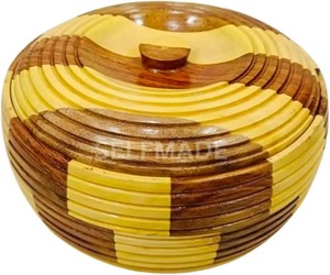 Caja para Roti con Tapa, Diseño Floral de Loros, Contenedor Redondo para Almacenar Chapati, Cazuela para Pan, Dabba de Cocina - Product Image 2