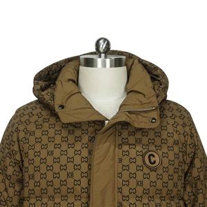 Veste matelassée avec logo appliqué, faible MOQ, style lettres imprimées, veste d'hiver à capuche, coupe-vent, veste d'extérieur, doudoune - Product Image 6