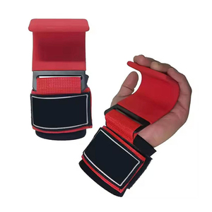 Correas Ajustables para Levantamiento de Pesas con Cierre, Soporte de Muñeca de Nailon Rojo para Entrenamiento en Gimnasio, Unisex, Elasticidad Moderada - Product Image 1