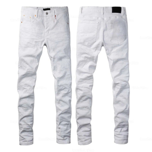Jeans pour hommes uniques et tendance, coupe slim, denim extensible, personnalisez votre propre logo, fabricant professionnel - Product Image 4