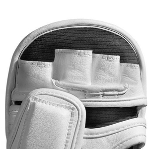 Gants de combat MMA blancs personnalisés en gros, gants d'entraînement de Taekwondo, Karaté, Arts Martiaux à paume ouverte, gants de grappling, gants de frappe - Product Image 3