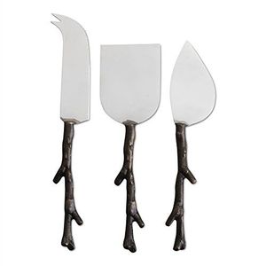 Fresh Arrival Design Stainless Steel Cheese Knife Resin Cheese Knife MOP Cheese Knife <b>Wood</b> Cheese Knife At low budget Price - Product Image 5