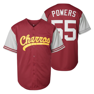 Maillot de baseball style professionnel, entièrement boutonné, 100 % polyester, maille découpée automatiquement, manches raglan, uniformes de sport d'équipe, vêtements de performance - Product Image 6