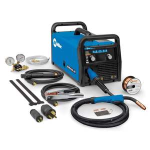 Meilleures ventes : Kit de soudage MIG 215 avec machine à souder à l'arc, bobine de tuyau et fil de cuivre pour la fabrication métallique - Product Image 1