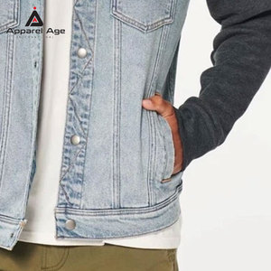 Ropa de moda para uso en exteriores, sudaderas con capucha de mezclilla para hombre, ropa informal, sudaderas con capucha de mezclilla para hombre para uso en invierno en diferentes diseños. - Product Image 5