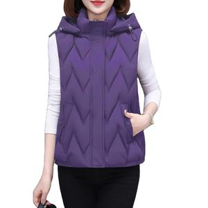 Puffer Vest Jacket Outer Wear Use Best Selling <b>Women's</b> Sleeveless Winter <b>Waistcoat</b> New Wholesale Canvas Down Cotton - Product Image 3