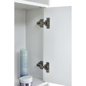 Mensola da Bagno Bianca Salvaspazio da Posizionare Sopra il WC con Armadietto Portaoggetti - Product Image 4