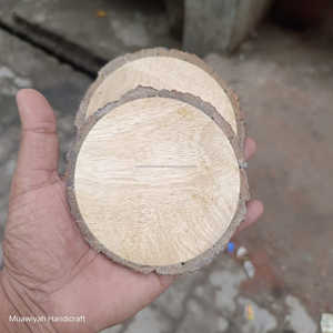 MANGO WOOD Unique Design Wooden <b>coaster</b> Good Quality ROUND Shape Solid Wooden <b>coaster</b> From Best Exporter in India - Product Image 3