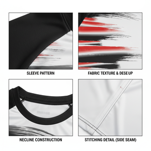 Custom Men's Moisture Wicking Rash Guard OEM ODM Private Label <b>Athletic</b> Shirt Manufacturer - Product Image 6