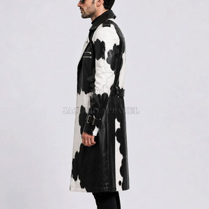 Manteau en cuir pour homme, style moderne, fabriqué avec des matériaux de qualité supérieure pour un confort hivernal, disponible en couleur et taille personnalisées - Product Image 4