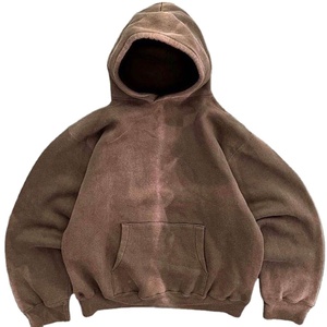 เสื้อฮู้ดผู้ชายผ้าฝ้าย100% โอเวอร์ไซส์สีเทาฝรั่งเศสสำหรับฤดูหนาวออกแบบได้ตามต้องการ - Product Image 3