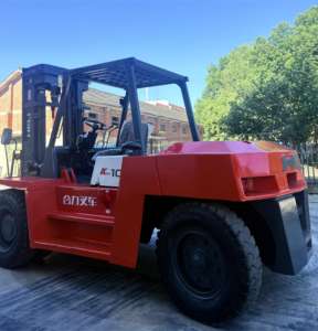 Heli 10 Ton Diesel Engine Forklift CPCD100 with Gearbox Pump & Motor Solid Tire Side <b>Lifter</b> 3m Max Lifting Height for Sale - Product Image 2