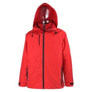 High Quality Hard Shell Outdoor Windbreaker Jacket with Full Hood In-Stock Waterproof Breathable Hiking Coat Zipper Closure - Product Image 3