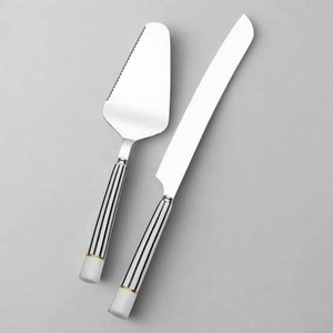 ชุดมีดและที่ตักเค้กสแตนเลสสตีลสำหรับเสิร์ฟขนมหวานสุดหรู - Product Image 6