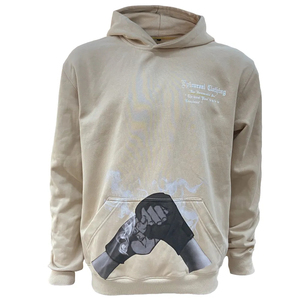 Nouveauté : Sweats à capuche décontractés délavés à l'acide pour hommes, en polyester et coton, coupe oversize, prix de gros - Product Image 1