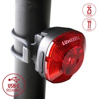Juego de Luces LED de Alta Calidad para Bicicleta, 300 Lúmenes, Recargables Tipo-C, con Diseño Portátil para Ciclismo Nocturno