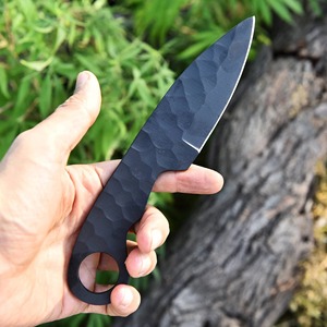 Couteau Tracker à lame vierge en acier carbone Damas, fait main sur mesure, avec manche, modèle CKS-135, 7 pouces, 3 mm, OEM/ODM/OBM, DIY, Industriel - Product Image 6