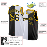 Camiseta de Baloncesto de Último Diseño, 100% Poliéster, Sublimación, Logotipo Bordado, Suministro al por Mayor, Camisetas OEM Baratas