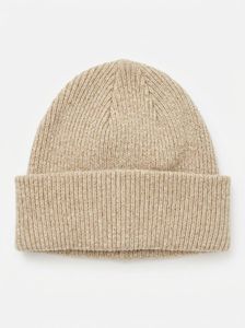 Bonnet unisexe ajustable en tricot côtelé bleu marine 100 % acrylique avec revers plié, couleur unie, bonnet d'hiver décontracté - Product Image 4