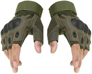 Gants tactiques durables en spandex/polyester à demi-doigts pour la gym, la chasse, le tir, le cyclisme, les sports actifs, les activités de plein air, unisexe - Product Image 2