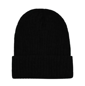 Bonnet doux à revers en tricot premium, chaud et confortable, pour l'hiver, style décontracté, haute qualité, tricot côtelé épais - Product Image 4