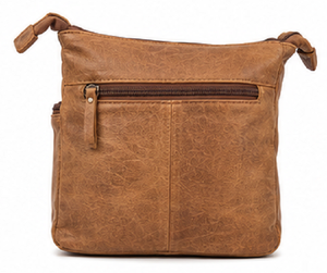 Vintage Genuine Leather Fashion Crossbody <b>Shoulder</b> Bag for Women Daily Life Multi-Pocket Sling Purse with Adjustable <b>Strap</b> - Product Image 2