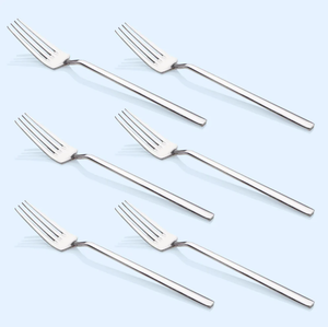 Ensemble de couverts en acier inoxydable, 3 pièces, cuillères, fourchettes à dessert et à légumes, finition miroir, design classique à prix abordable - Product Image 5