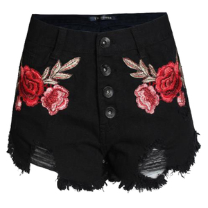 Women High Waist Denim Shorts Vintage Sexy Breathable Ripped Distressed Summer Hot Pants <b>Stretch</b> Casual Streetwear Trendy - Product Image 2