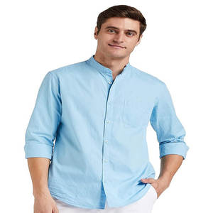 Camisa a cuadros de manga larga de algodón recortada con hombros para hombre personalizada de alta calidad, ropa de trabajo transpirable para adolescentes antiarrugas - Product Image 5