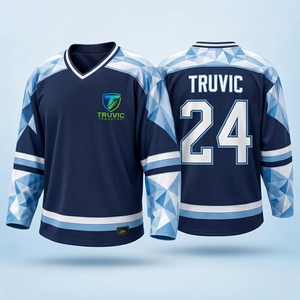 Jersey de Hockey sobre Hielo Premium, Ropa Deportiva de Equipo, Tejido de Poliéster Transpirable, Absorbe la Humedad, Secado Rápido, Ajuste Atlético, Sublimación Personalizada - Product Image 5