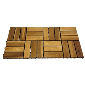 Azulejos de cubierta de enclavamiento duraderos económicos de fábrica de Vietnam, suelo de madera impermeable liso moderno, cubierta de Acacia antideslizante para - Product Image 3