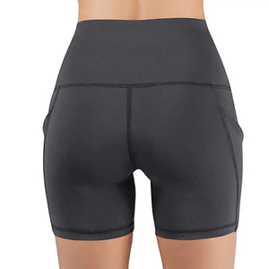Women's Compression Shorts Quick Dry <b>Tummy</b> <b>Control</b> Gym Cargo Shorts Scrunched Push up Athletic Fitness Shorts With Back Pockets - Product Image 5